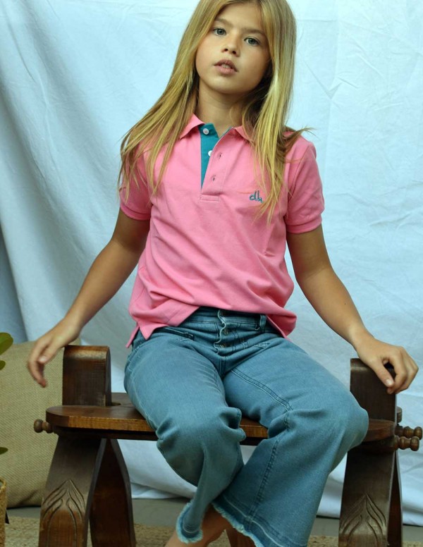 Polo rosa Dimelo Hilando