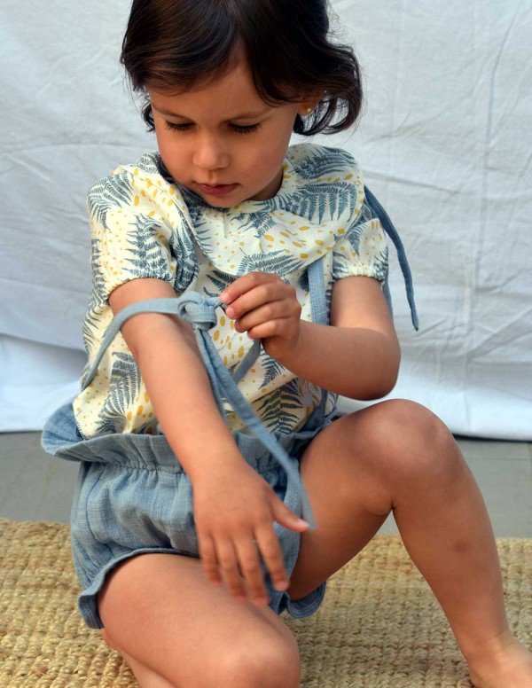 Blusa volante palmeras