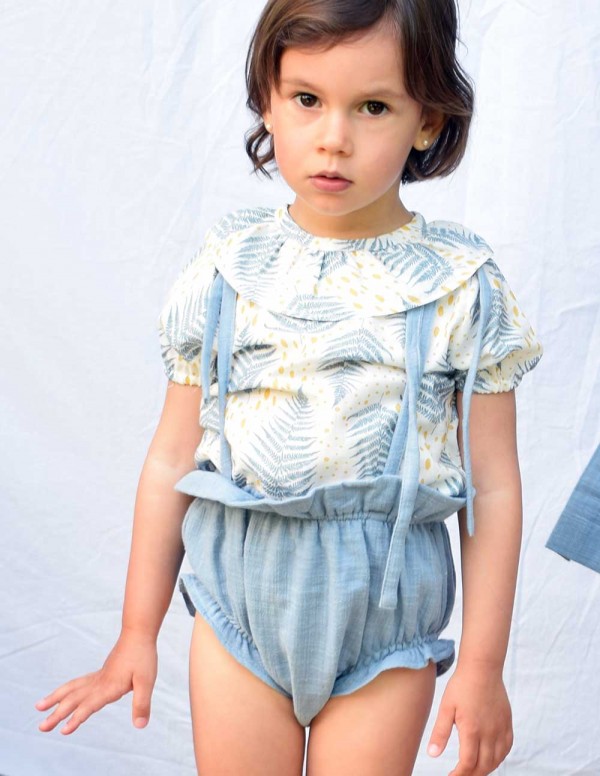 Blusa volante palmeras