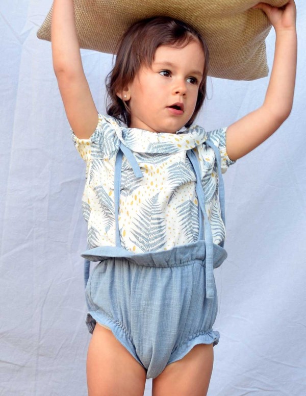 Blusa volante palmeras