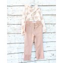 Pantalon vuelta rosa sarga lycra