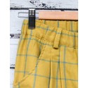 Culotte cuadros mostaza/verde indiana