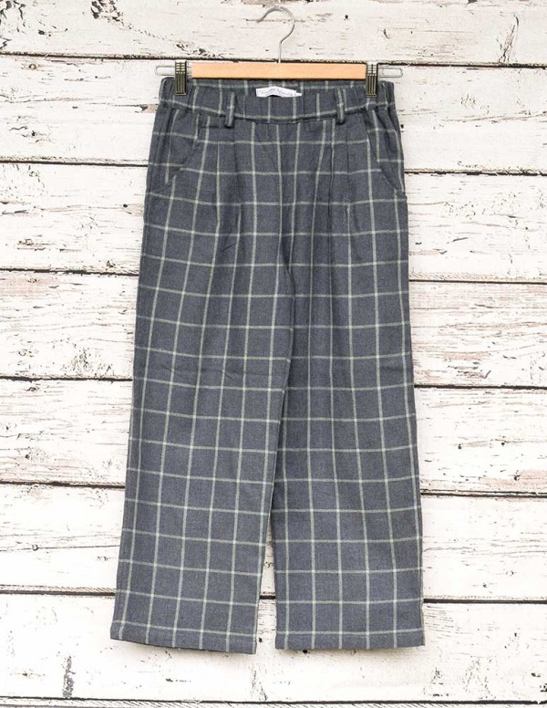 Culotte cuadros azul/verde indiana