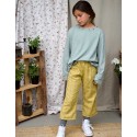 Culotte cuadros mostaza/verde indiana