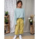 Culotte cuadros mostaza/verde indiana