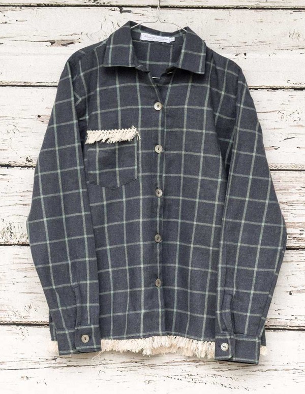 Sobrecamisa cuadros azul/verde indiana 2