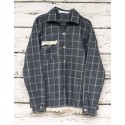 Sobrecamisa cuadros azul/verde indiana