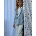 Culotte recto bolsillos blanco roto