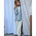 Culotte recto bolsillos blanco roto