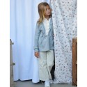 Culotte recto bolsillos blanco roto