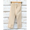 Pantalon vuelta beigue sarga lycra