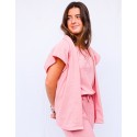 Kimono fluido rosa