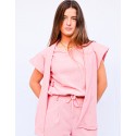 Kimono fluido rosa