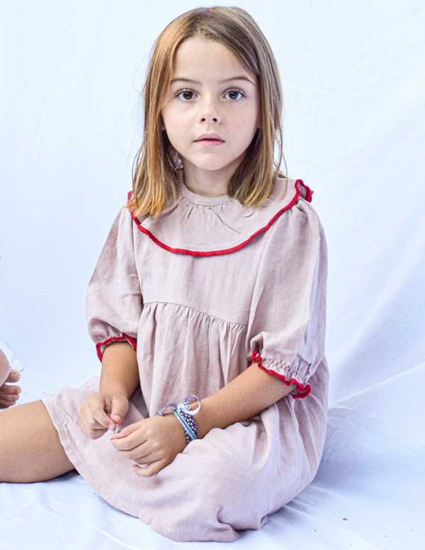 VESTIDO RATIVOR ROSA EMPOLVADO