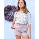 Short rativor rosa empolvado