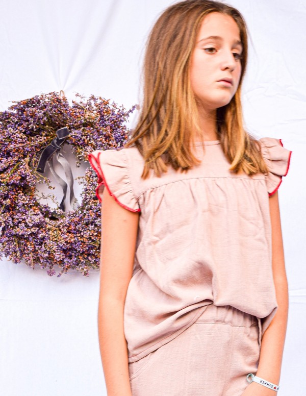 Blusa alas rativor rosa empolvado