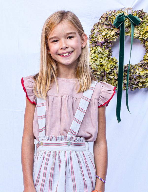 Blusa alas rativor rosa empolvado