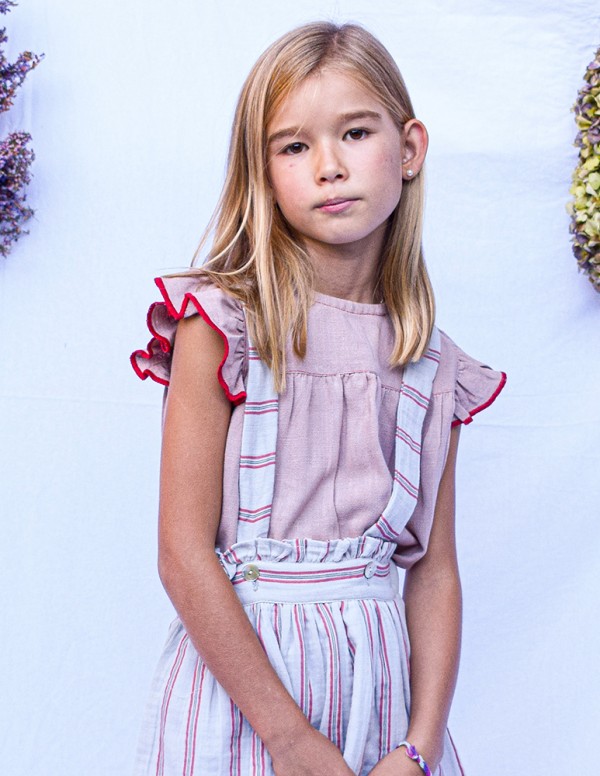 Blusa alas rativor rosa empolvado