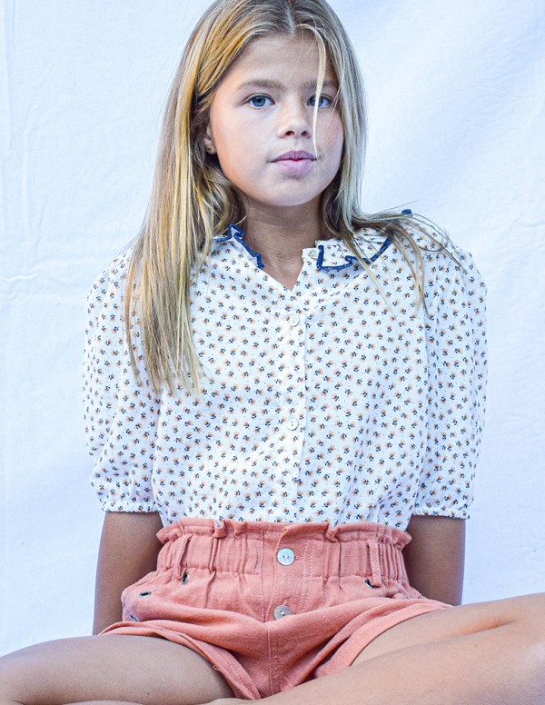 Blusa junior liberty marino/caldera