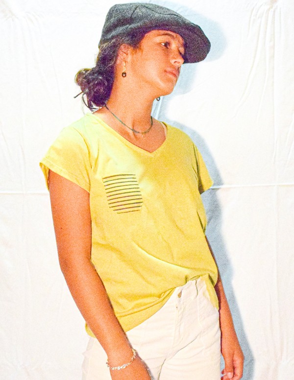 Camiseta safari lisa caqui