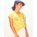 Camiseta safari lisa caqui