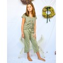 Pantalón safari lisa militar