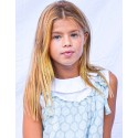 Blusa junior volante white boble bordado