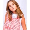 Blusa junior volante white boble plumeti