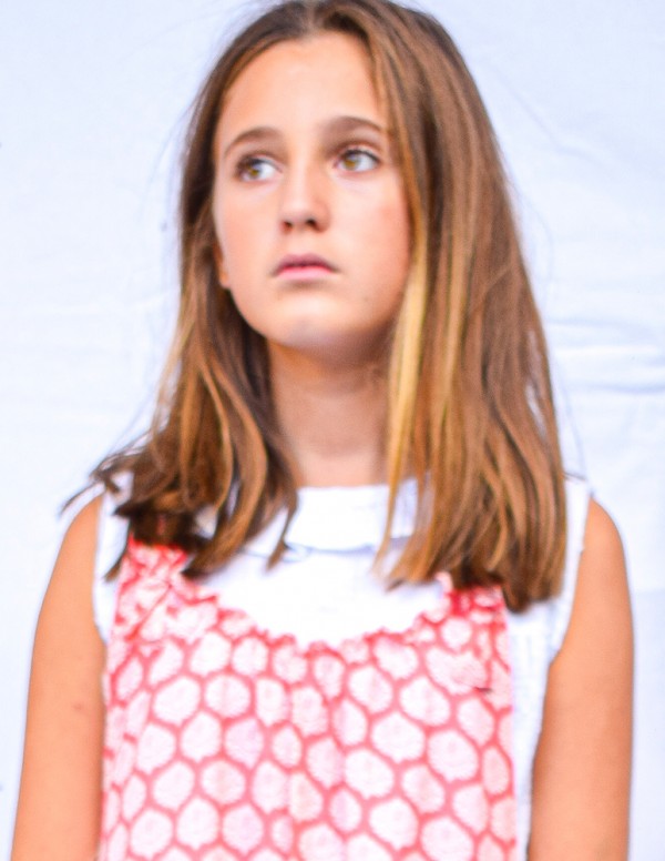 Blusa junior volante white boble plumeti