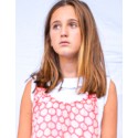 Blusa junior volante white boble plumeti