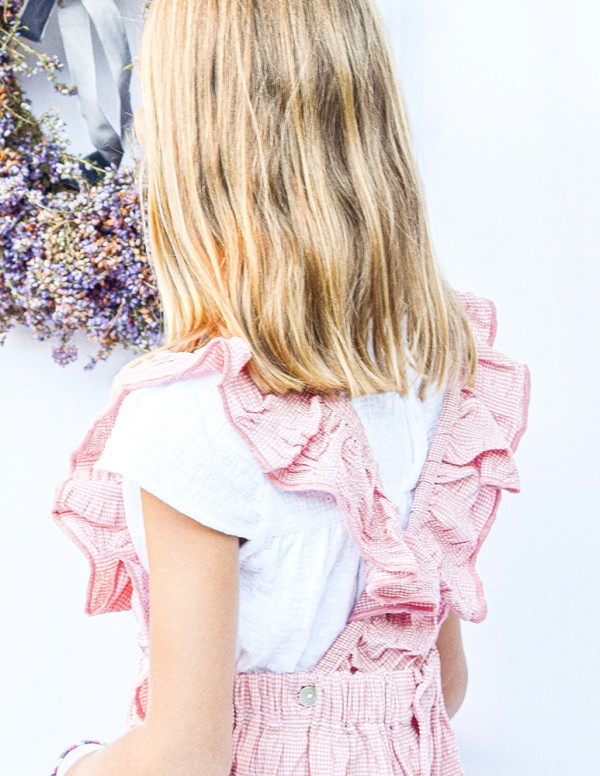 Blusa junior canesu white boble bordado