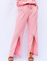Pantalón fluido rosa