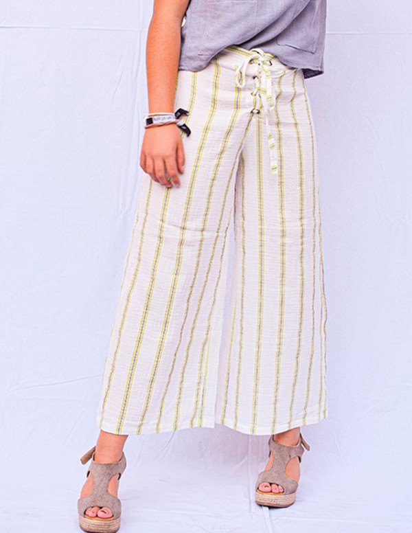 Pantalón stripes lavanda/verde 2