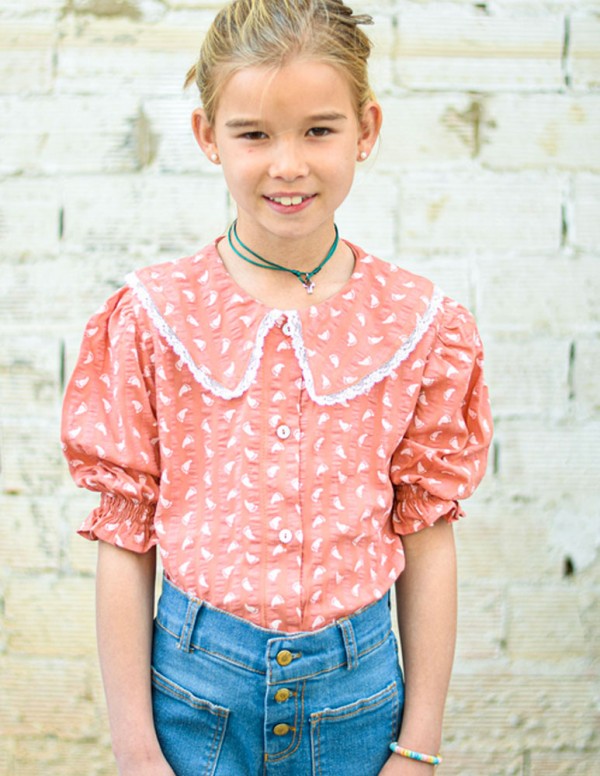 Blusa camino coral empolvado