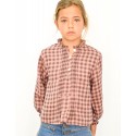 Blusa cuadros junior rosa