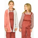 Blusa cuadros junior rosa