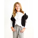 Blusa pico plumeti blanco