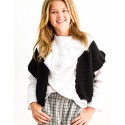 Blusa pico plumeti blanco