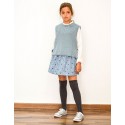 Falda estrellas azul