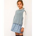 Falda estrellas azul
