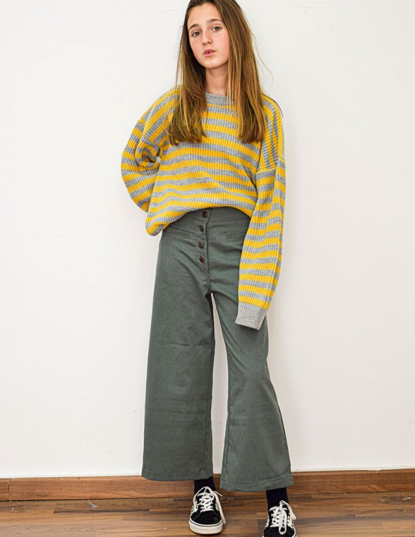 Pantalon liso verde