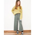 Pantalon liso verde