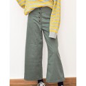 Pantalon liso verde