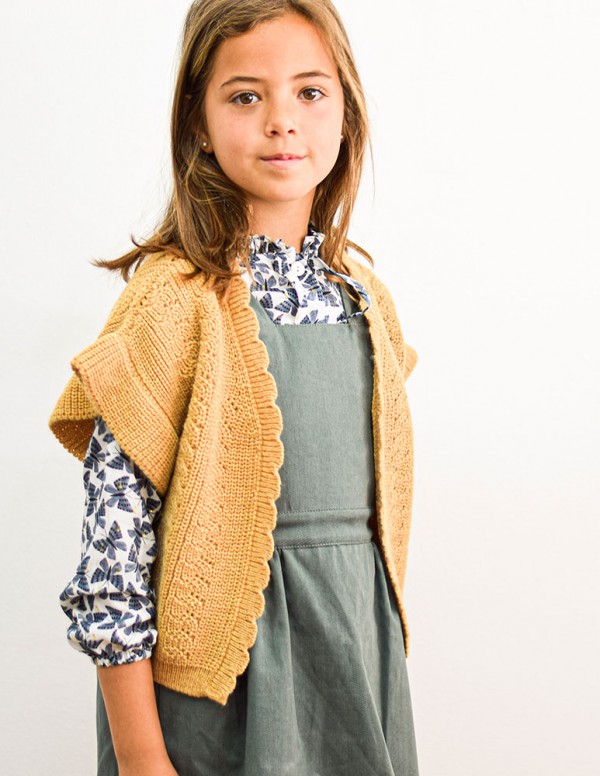 Bolero de punto  mostaza