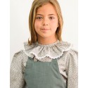 Blusa print junior gris