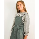 Blusa print junior gris