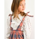 Blusa chorreras rosa