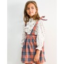 Blusa chorreras rosa