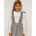 Falda cuadros gris