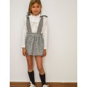 Falda cuadros gris